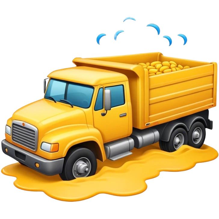 Truck run over emoji emoji