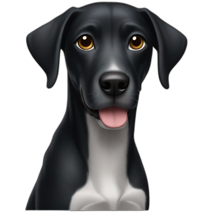 Chien noir emoji