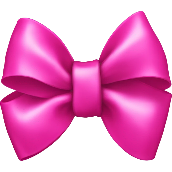 Hot pink bow  emoji