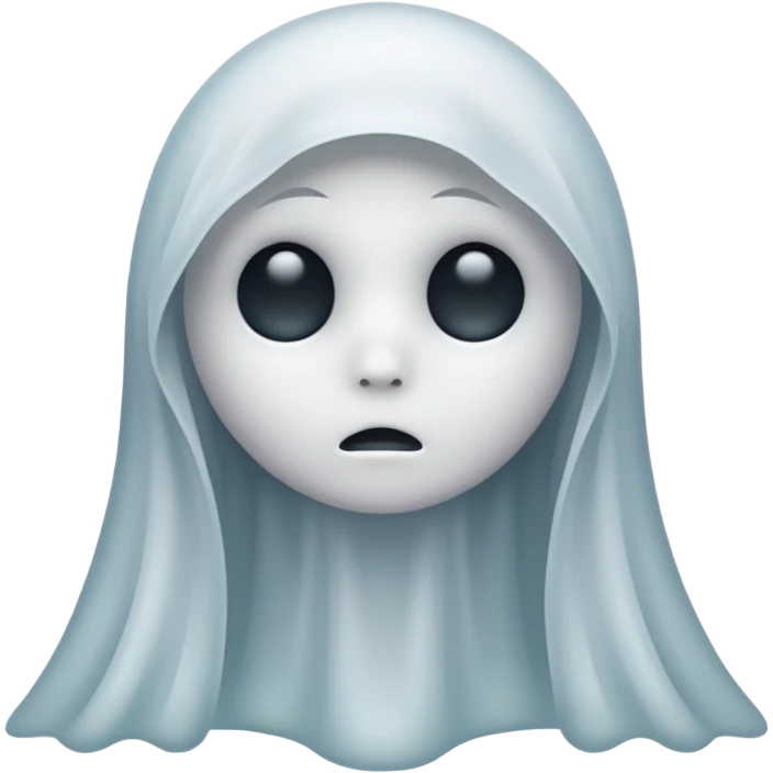 sad ghost emoji
