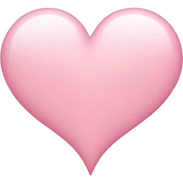 soft pink heart emoji
