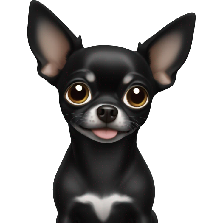 Black Chihuahua emoji