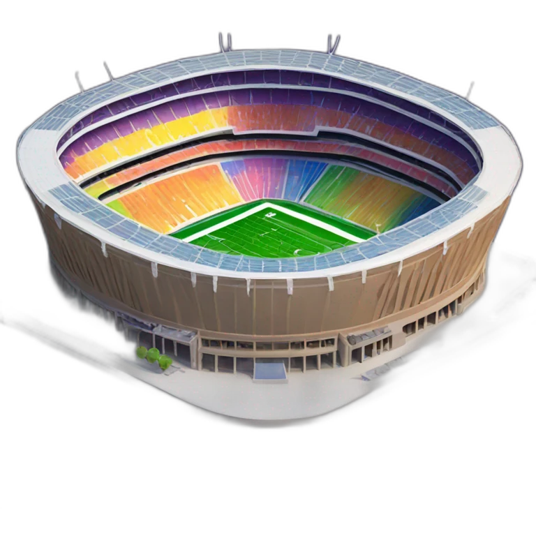 Stadium raimbow emoji