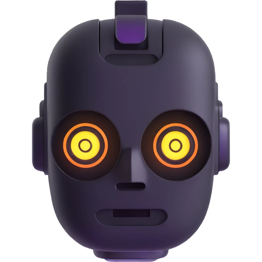 robot face emoji