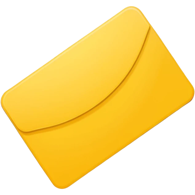 yellow flat card emoji