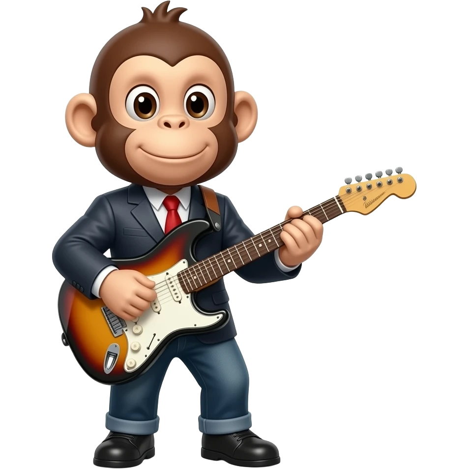 Músico mono! 🐒🎸 emoji