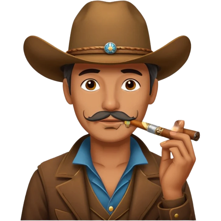 Vaquero fumando emoji