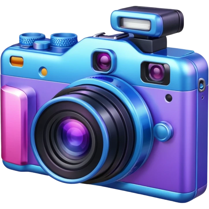 camera purple pink blue emoji