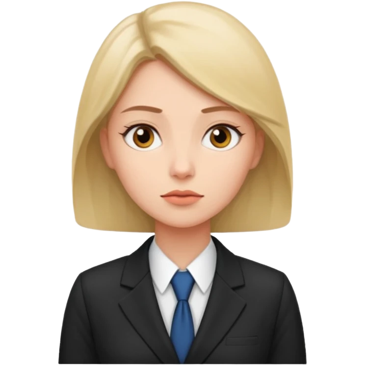 the woman in suits thinks about several people emoji