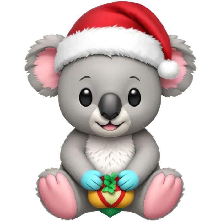 Koala with santa and tonies set emoji