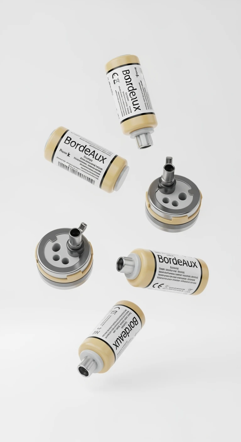 6 BATTERI INTESTINALI BORDEAUX FLUTTUANO IN ARIA, IPERREALISTICO 4K, ISOLATI SU SFONDO BIANCO emoji