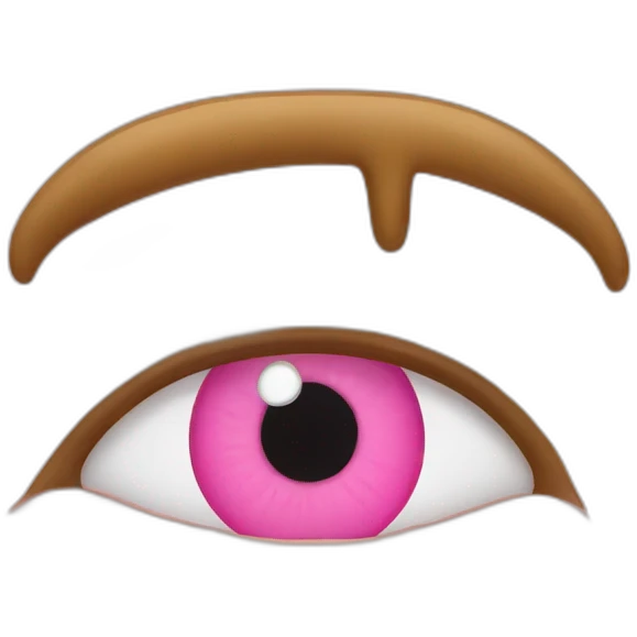 Pink eye crying emoji