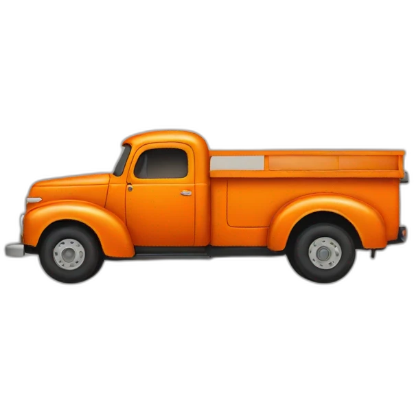 orange truck emoji