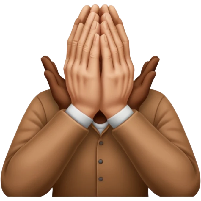 Brown praying hands emoji hands only emoji