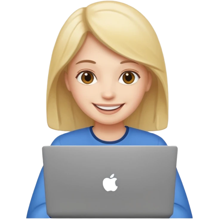 put it a laptopcreate a character and with hss laptop
 emoji