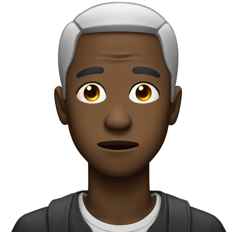 black guy crying with tears  emoji