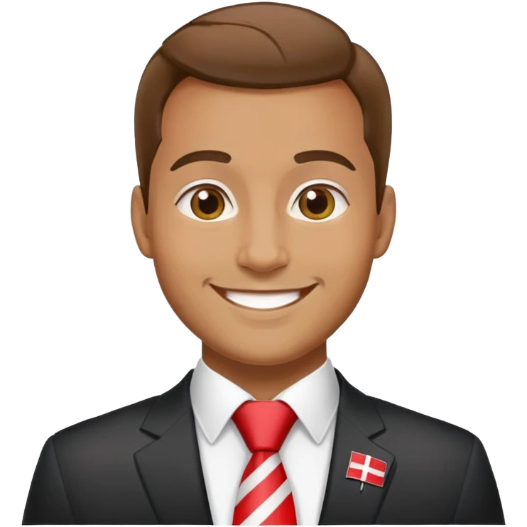 tie man polish flag emoji