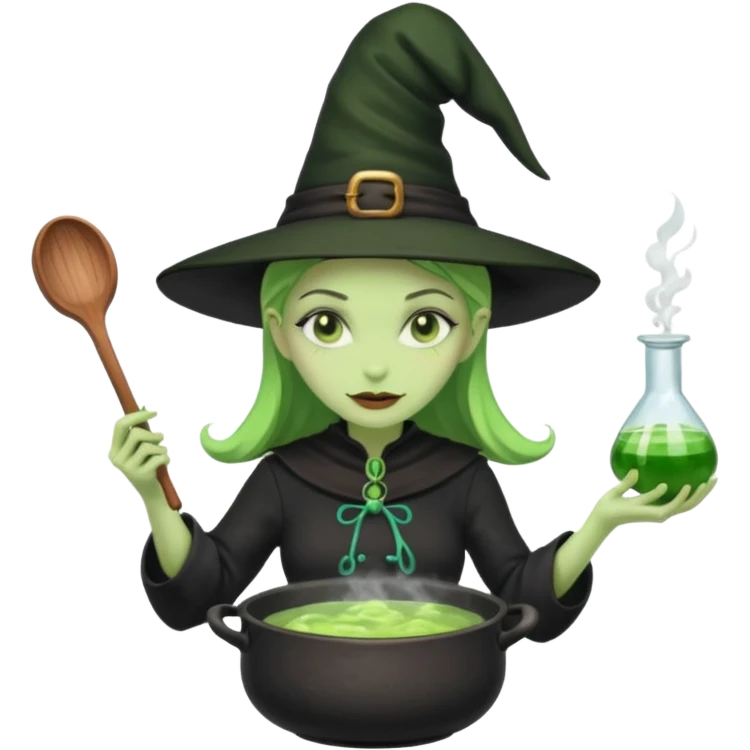 Netflifxgreen witch cooking potion emoji
