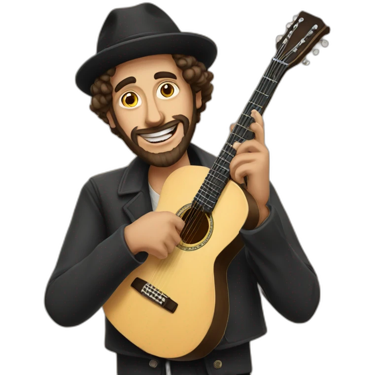 jew with guitar emoji