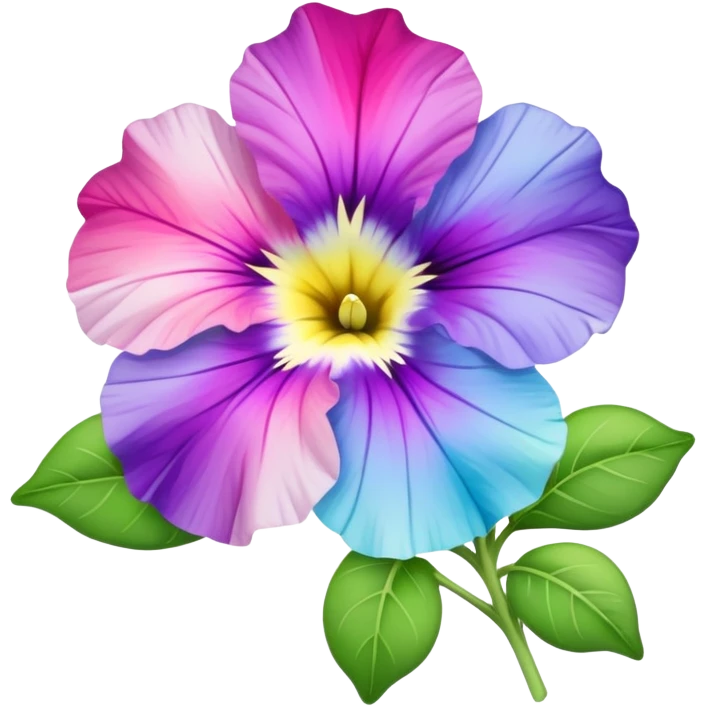 Pastel Rainbow Petunia emoji