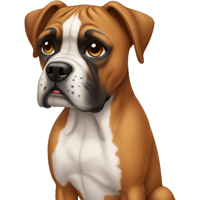  boxer dog  emoji