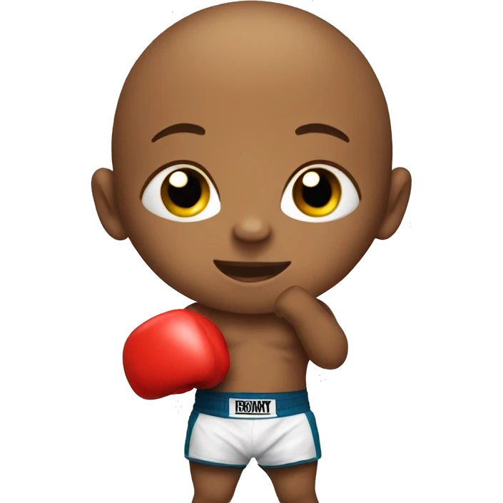 Baby with boxing gloves emoji