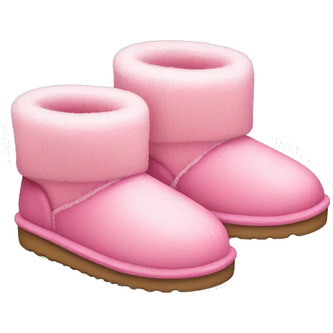 pink ugg slippers emoji
