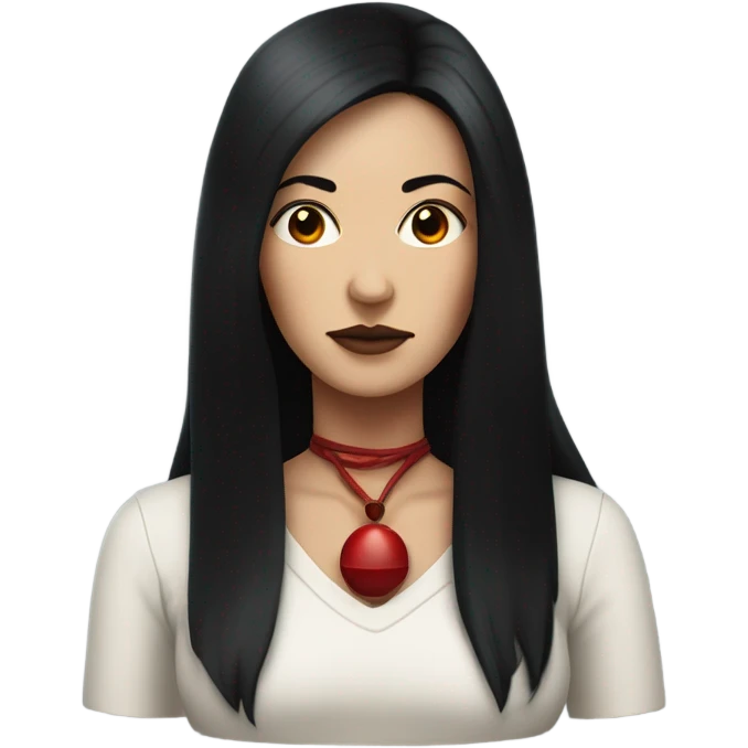 Head black widow woman emoji
