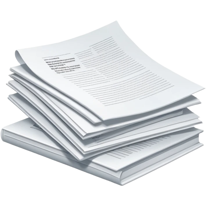 Pile of patent papers emoji