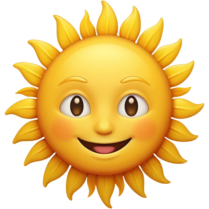 smiling sun emoji