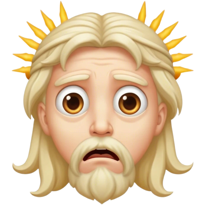 god in heaven very scared emoji
