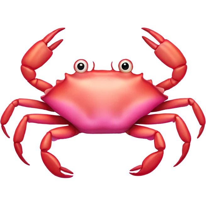Pink crab emoji