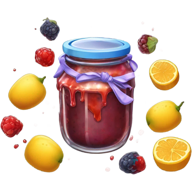 Messy Jam jar  emoji