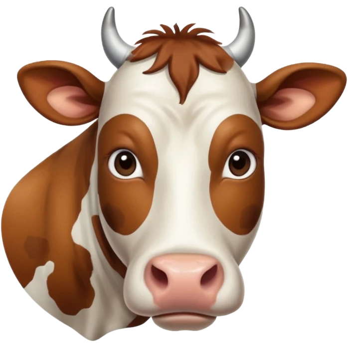 Очень больная коровка emoji