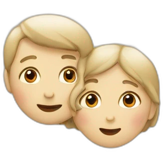 Deux âme sœur qui s'embrassent emoji