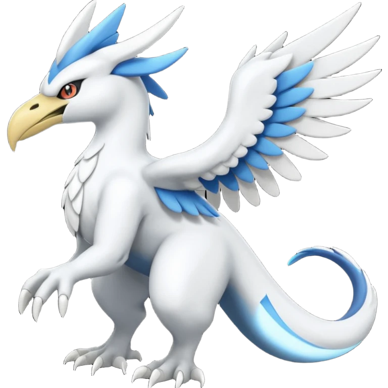 Taillow-Reshiram-Zekrom-Silvally-Fakémon-hybrid-creature (full body)  emoji
