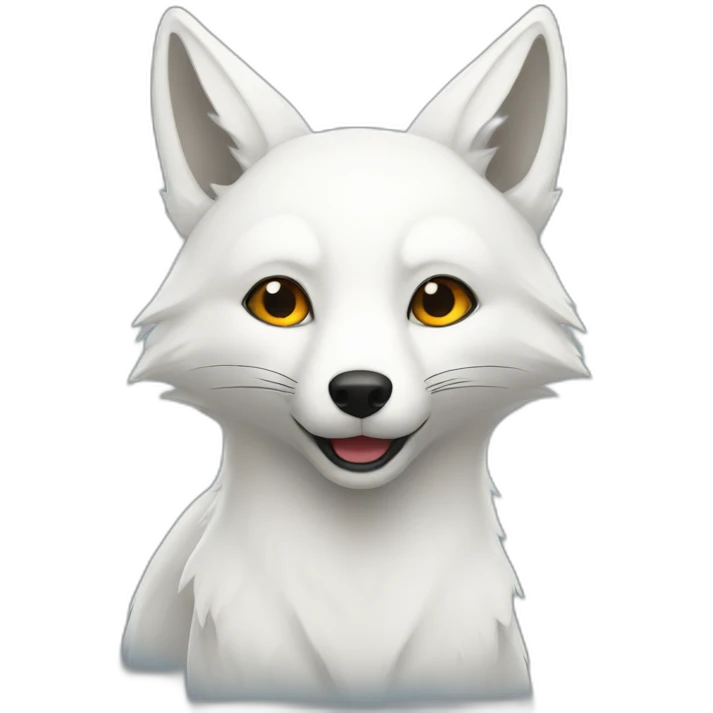 white fox emoji