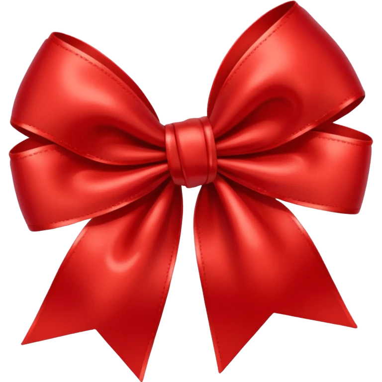 red elegant bow emoji