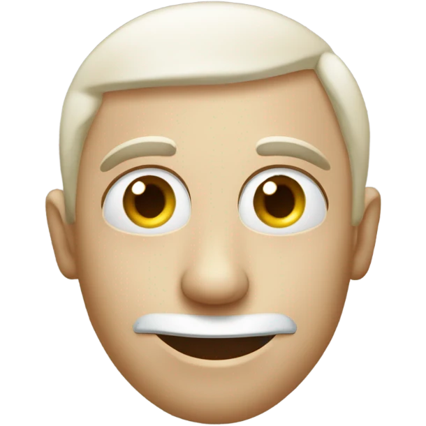 The tipical smile emoji but the eyes looking to right, like expressing complicity  emoji