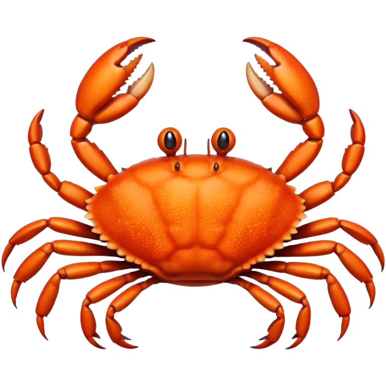 A crab with a total of eight legs emoji