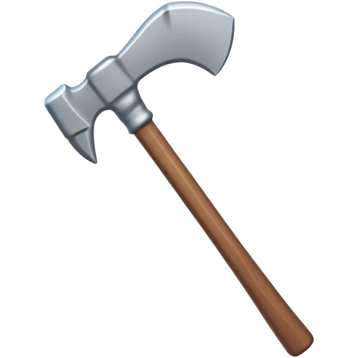 Clash of Clans aesthetic: Cinematic Playful Pixel 3D isometric Pickaxe Emoji, rendered in a 3D vector-style similar to standard emojis with minimal shading and bold, simplified shapes. A compact, distinct form with signature details, softly glowing with a pixelated adventure charm. Simplified yet unmistakably iconic, highly detailed and consistent, glowing with a soft radiance and high shine. Stylized with a touch of classic pixel-art charm and a soft glowing outline, capturing the essence of a beloved gaming relic with a friendly, playful manner! emoji