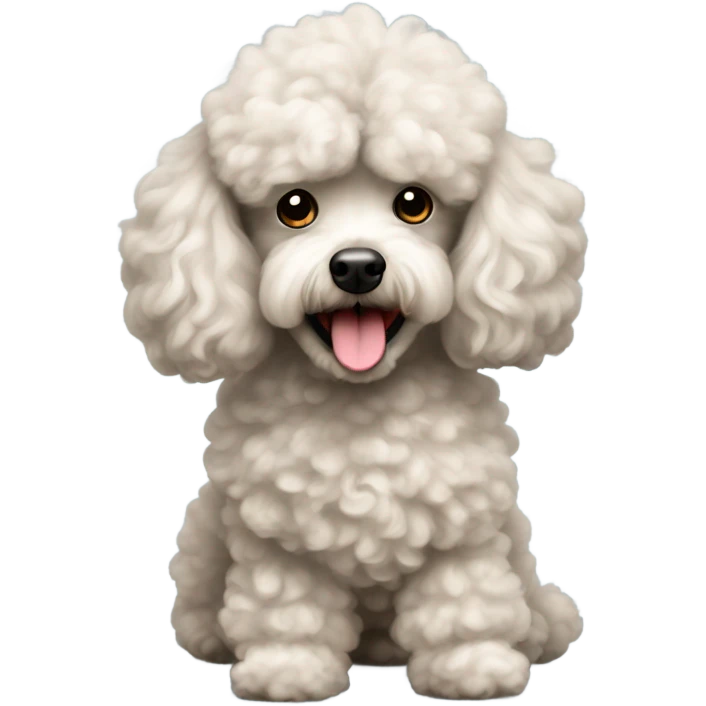Miniature poodle emoji