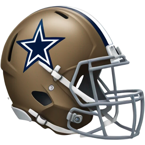 Dallas Cowboys helmet with star emoji