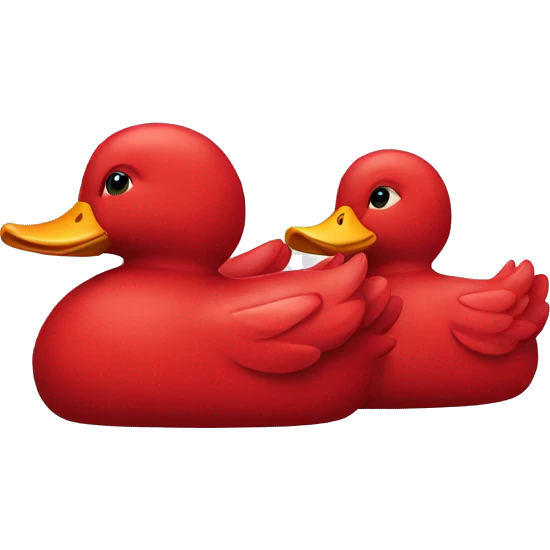 Red Ducks emoji