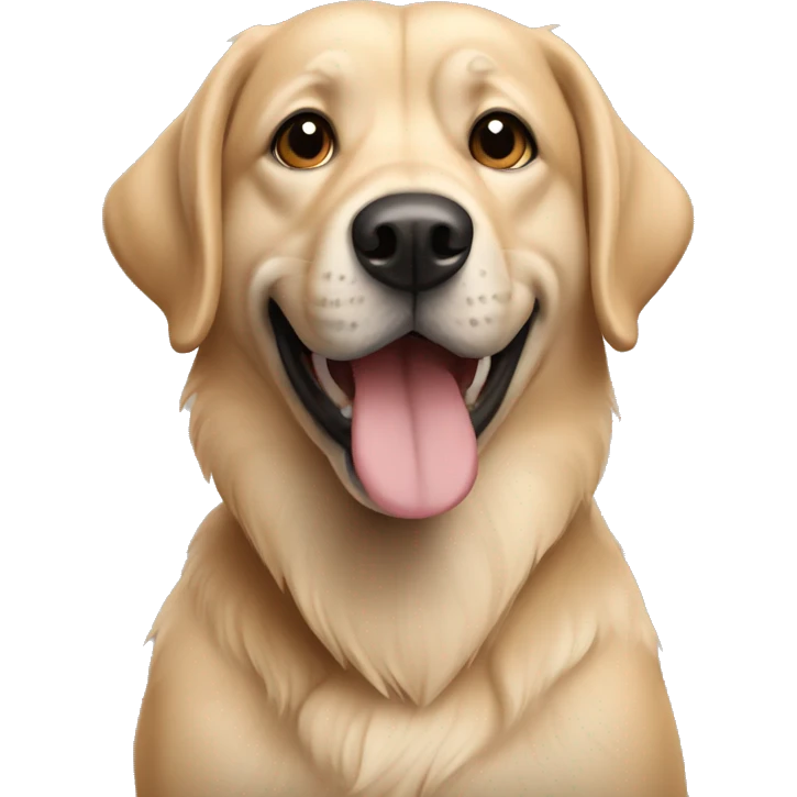 beige mixed breed dog emoji