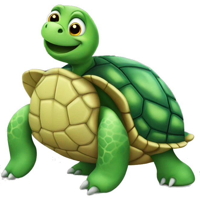 turtle at school emoji