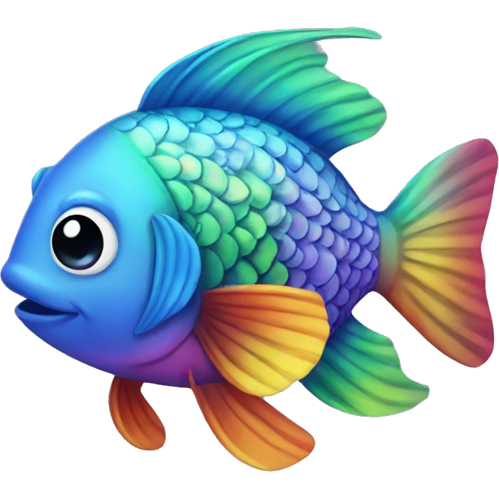 rainbow fish emoji