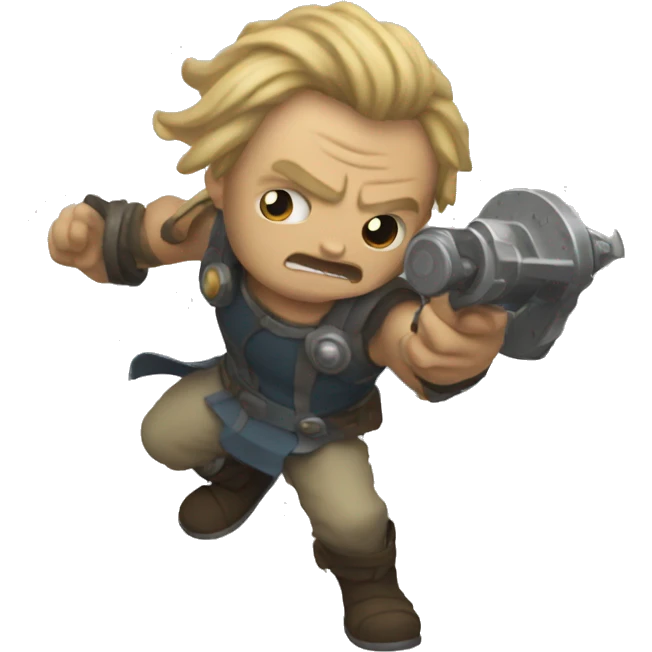 A time traveler fighting Morlocks  emoji