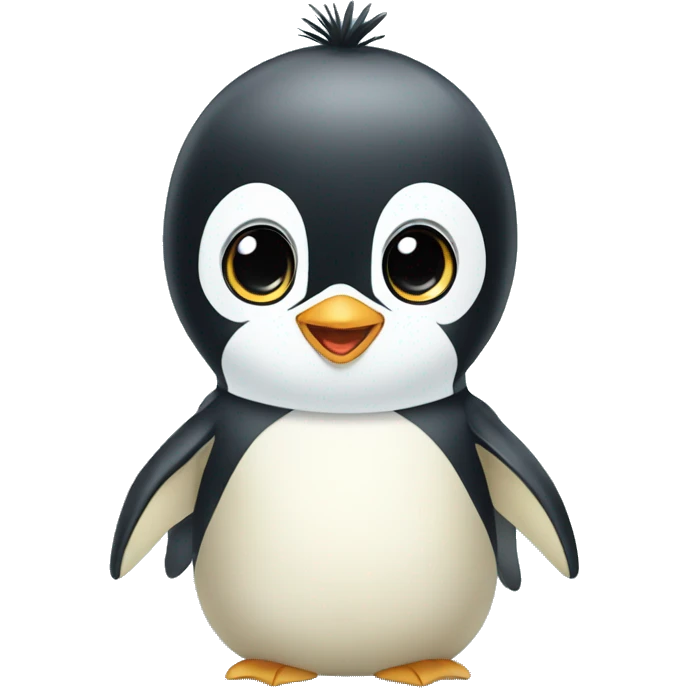 cute baby emperor penguin emoji