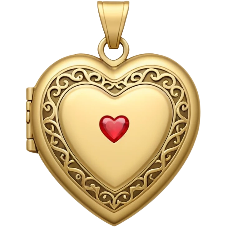 Locket Items, Heart-shaped Locket
 emoji